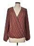Max Studio 100% Polyester Red Long Sleeve Blouse Size L - photo 1
