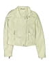 JouJou 100% Polyurethane Green Tan Jacket Size 14 - photo 1