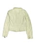 JouJou 100% Polyurethane Green Tan Jacket Size 14 - photo 2