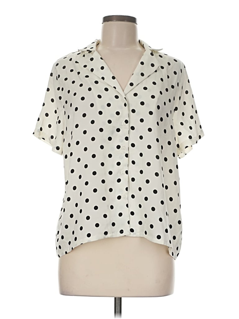 Q2 Short Sleeve Blouse In Multi