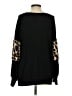 Doe & Rae Animal Print Black Pullover Sweater Size S - photo 2