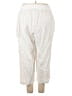 Catherines Ivory Linen Pants Size 6X - photo 2