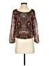 Alice + Olivia 100% Polyester Brown Long Sleeve Blouse Size P (petite) - photo 1