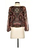 Alice + Olivia 100% Polyester Brown Long Sleeve Blouse Size P (petite) - photo 2