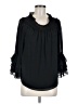 CeCe 100% Polyester Black 3/4 Sleeve T-Shirt Size M - photo 1