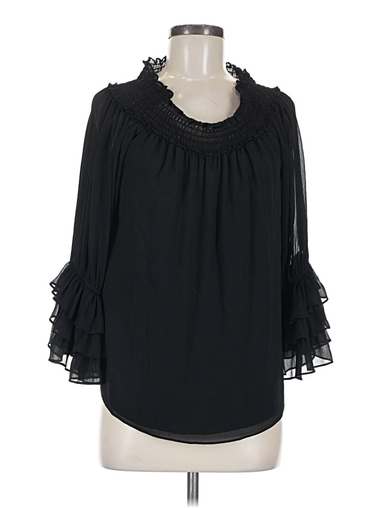 Pre-owned Cece 3/4 Sleeve T-shirt In Black