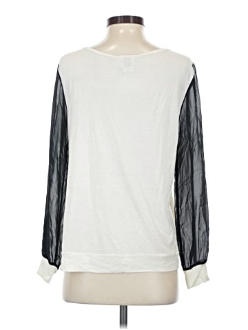 Haute Hippie Long Sleeve Silk Top (view 2)