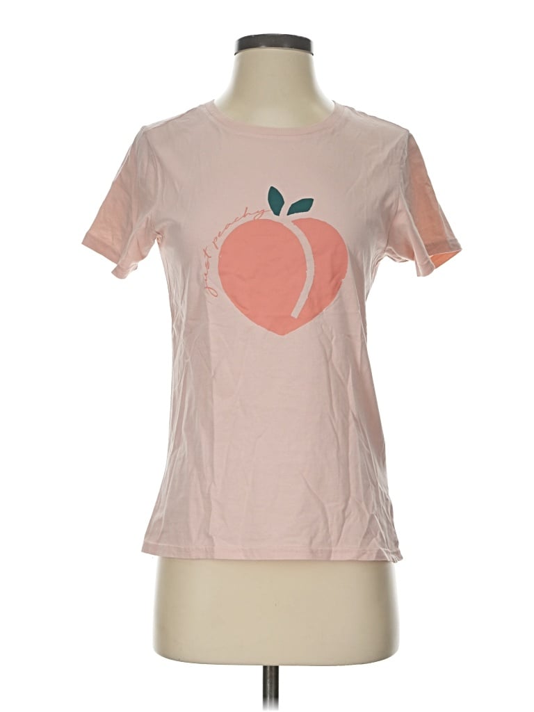 Pre-owned Pact Short Sleeve T-shirt In Pink