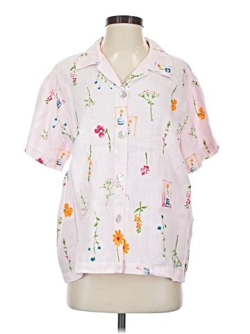 Hot Cotton by Marc Ware Short Sleeve Blouse (view 1)