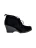 White Mountain 100% Leather Black Wedges Size 10 - photo 1