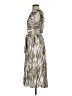 Nine West 100% Polyester Animal Print Silver Casual Dress Size S - photo 5