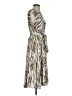 Nine West 100% Polyester Animal Print Silver Casual Dress Size S - photo 4