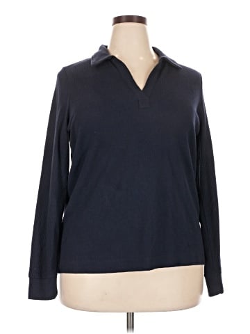 Caslon Long Sleeve Polo (view 1)