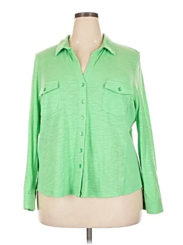 Caslon 3/4 Sleeve Button-Down Shirt (view 1)