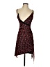 BCBGeneration Paisley Burgundy Cocktail Dress Size 2 - photo 1