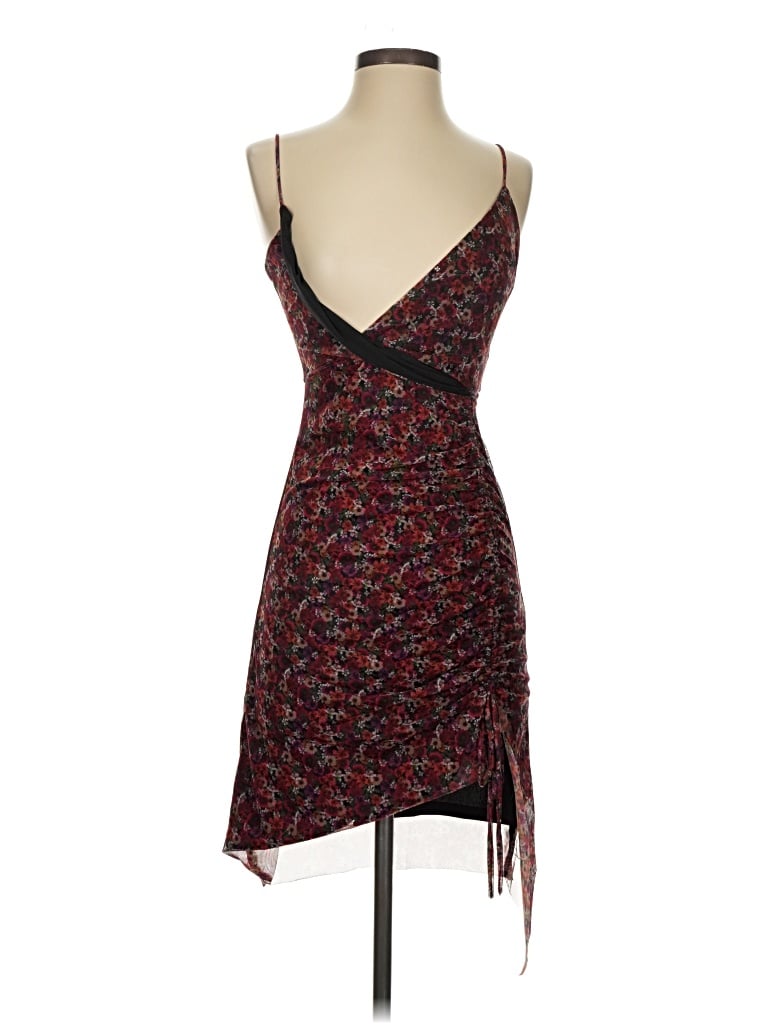 Pre-owned Bcbgeneration Cocktail Dress In Burgundy