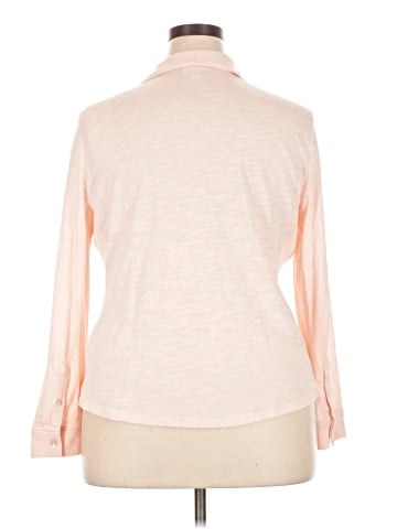 Caslon Long Sleeve Polo (view 2)