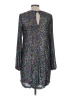 Cato Metallic Silver Cocktail Dress Size M - photo 2