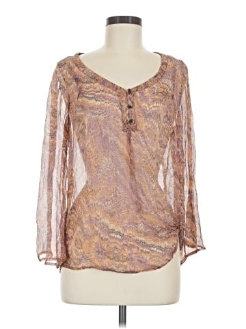 Ella Moss 3/4 Sleeve Silk Top (view 1)
