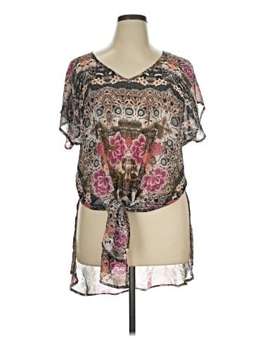 One World Short Sleeve Blouse (view 1)