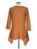 One World 100% Polyester Brown 3/4 Sleeve Top Size L - photo 2