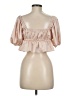 Miss Selfridge 100% Polyester Tan 3/4 Sleeve Blouse Size 6 - photo 2