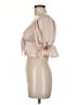 Miss Selfridge 100% Polyester Tan 3/4 Sleeve Blouse Size 6 - photo 5