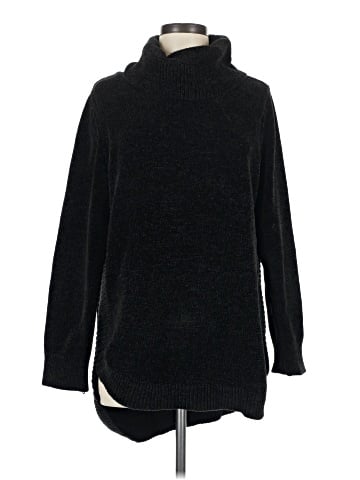 August Silk Turtleneck Sweater (view 1)