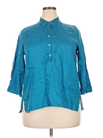 J.Jill 3/4 Sleeve Button-Down Shirt (view 1)
