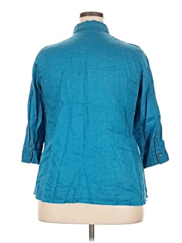 J.Jill 3/4 Sleeve Button-Down Shirt (view 2)