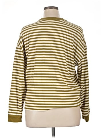 Madewell Plus Supima&reg; Cotton Essential Long-Sleeve Tee in Zetta Stripe (view 2)