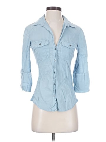 James Perse 3/4 Sleeve Button-Down Shirt (view 1)