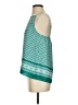 Ann Taylor LOFT 100% Polyester Teal Sleeveless Blouse Size S - photo 5