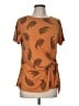 Cato Orange Short Sleeve Blouse Size M - photo 1