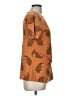 Cato Orange Short Sleeve Blouse Size M - photo 4