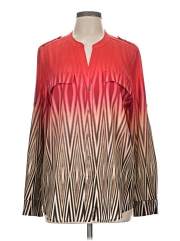 Calvin Klein Long Sleeve Blouse (view 1)