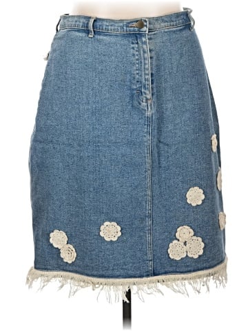 Carole Little Denim Skirt (view 1)