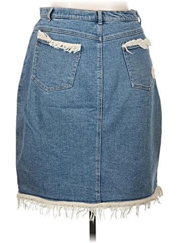 Carole Little Denim Skirt (view 2)