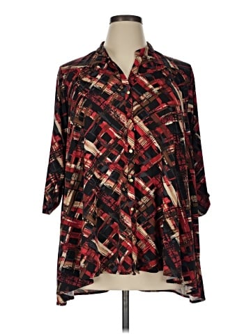 BCBGMAXAZRIA 3/4 Sleeve Blouse (view 1)