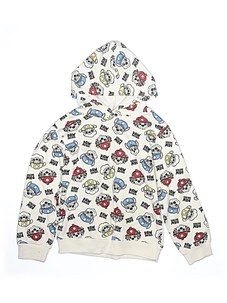 Nickelodeon Kids' Zip Up Hoodie In White