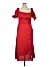 Francesca's 100% Polyester Red Cocktail Dress Size XL - photo 1