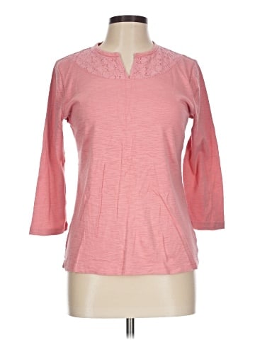 Chaps 3/4 Sleeve Top (view 1)