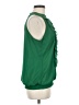 Mossimo 100% Polyester Green Sleeveless Blouse Size M - photo 4