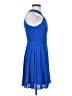 Express 100% Polyester Solid Blue Cocktail Dress Size 2 - photo 4