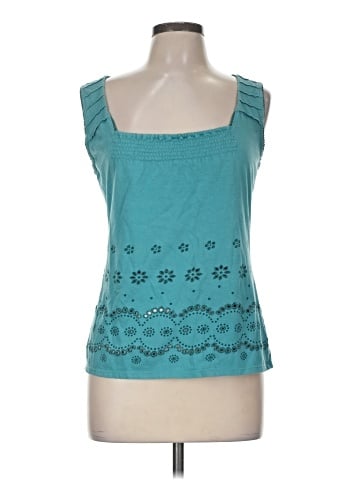 Little Yellow Button Sleeveless Top (view 1)