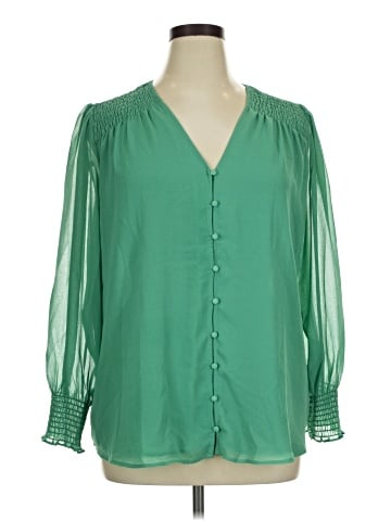 1.State 3/4 Sleeve Blouse (view 1)