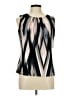 Calvin Klein Silver Black Sleeveless Blouse Size L (petite) - photo 1