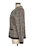 Anne Klein Checkered-gingham Brown Cardigan Size M - photo 5