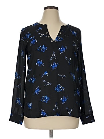 My Michelle Long Sleeve Blouse (view 1)