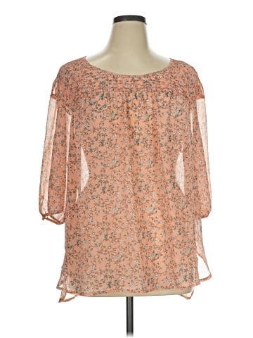 LC Lauren Conrad 3/4 Sleeve Blouse (view 1)